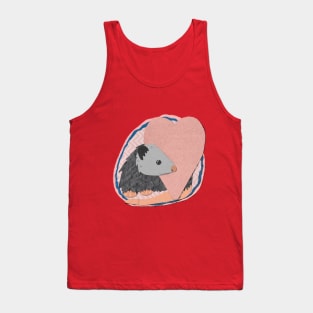 Paper Craft Valentine's Opossum Tank Top